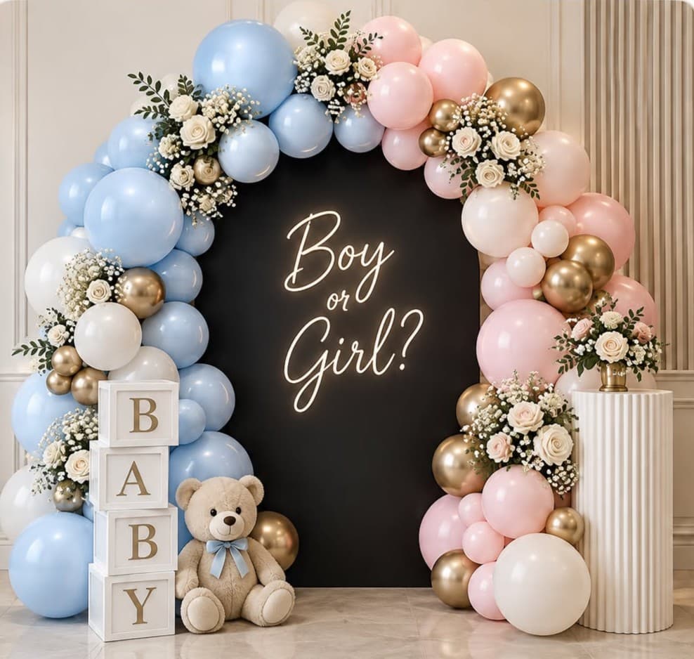Gender Reveal Setup